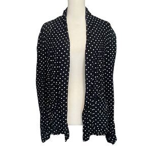 Atmosphere Women’s Size 12 Polkadot Cardigan Blue & White​​​